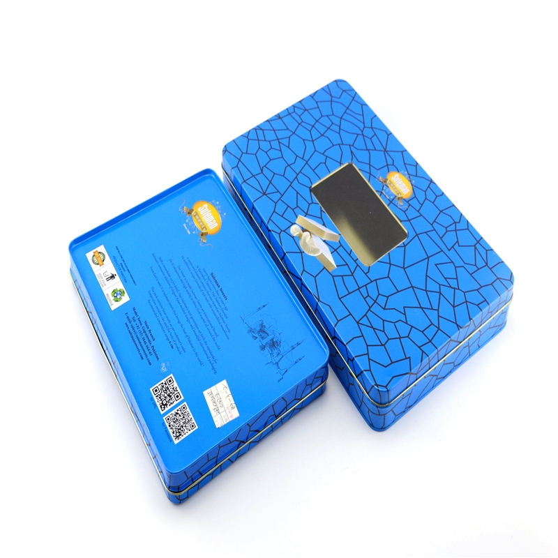 Nhà máy bán buôn hộp bánh quy sô cô la hình chữ nhật với cửa sổ PVC