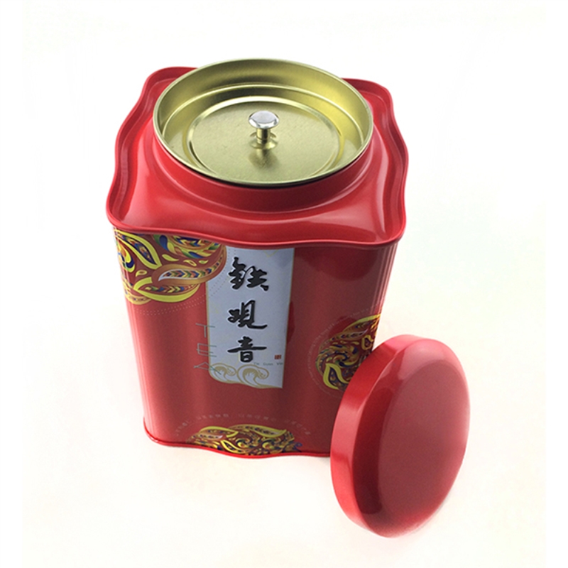 Hộp trà truyền thống Trung Quốc vuông có nắp đôi