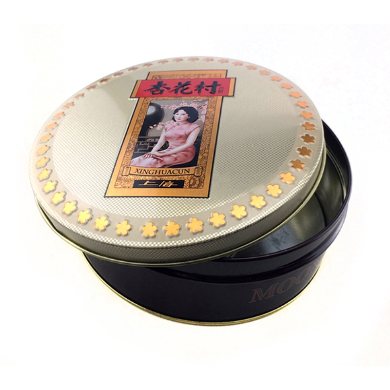 Hộp bánh trung thu tròn nóng bán truyền thống